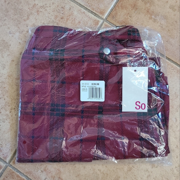 👀50% OFF❣️NWT‼️ SO brand Juniors Plaid Wrap Mini Skirt - Picture 4 of 6